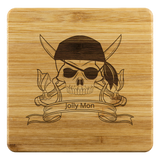 Jolly Mon Bamboo Coasters