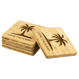 Lone Palm Bar Bamboo Coasters