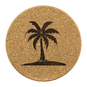 Lone Palm Cork Coasters