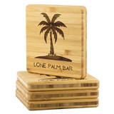 Lone Palm Bar Bamboo Coasters