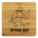 Drink Up Bamboo Coasters