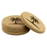 Lone Palm Cork Coasters