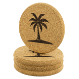 Lone Palm Cork Coasters