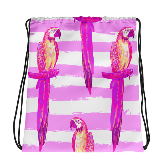 Parrot Drawstring Bag