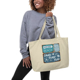 Large Beach Signs Tote Bag