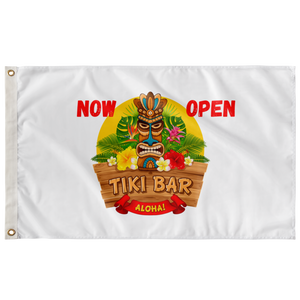 Tiki Bar Is Open Flag