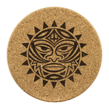 Sun God Cork Coasters