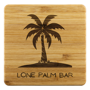 Lone Palm Bar Bamboo Coasters