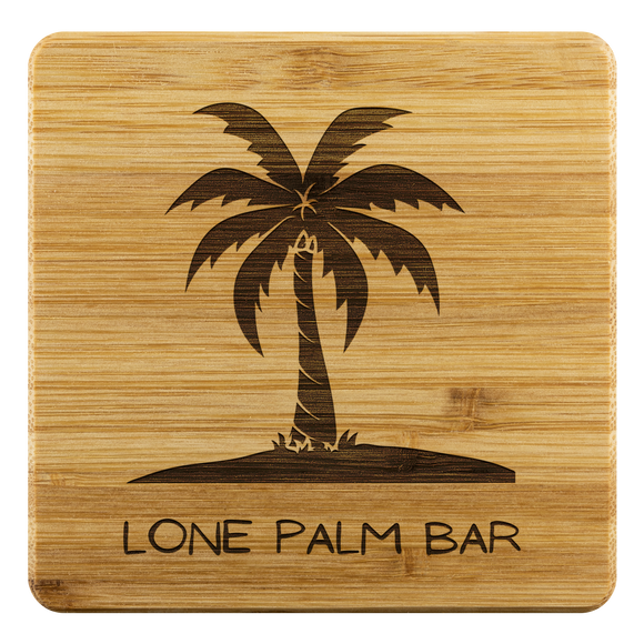 Lone Palm Bar Bamboo Coasters