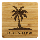 Lone Palm Bar Bamboo Coasters